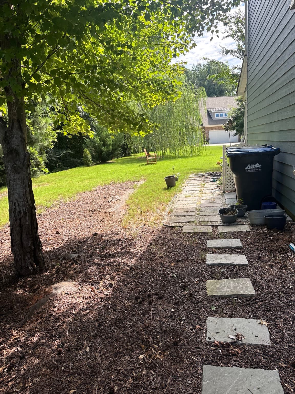 Side Yard Before Tree Installation 01